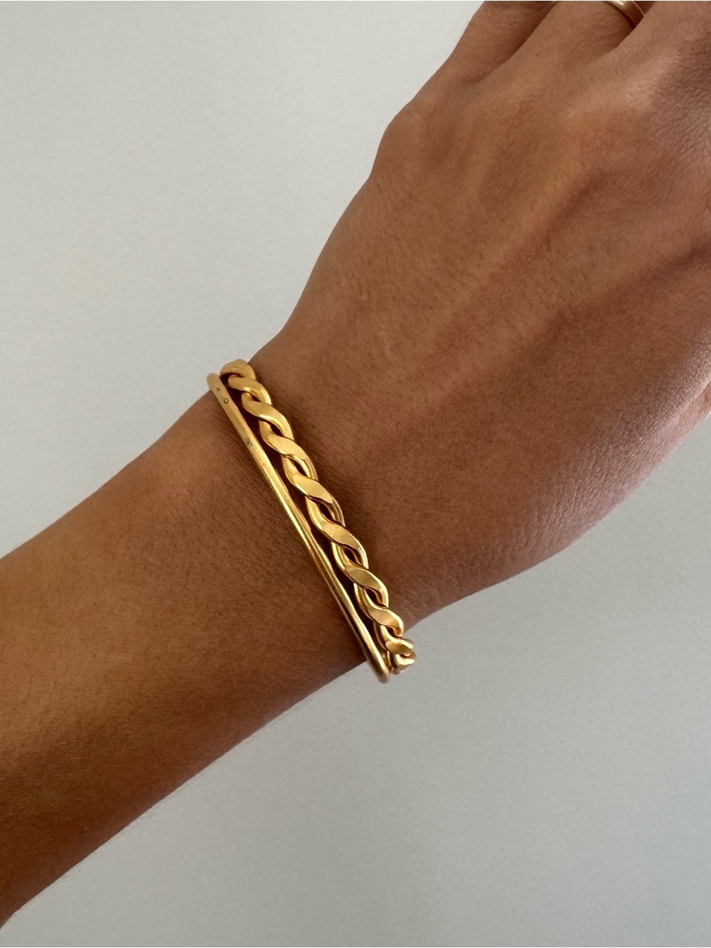 NEW bracelet / cuff/ 21k gold plated brass
